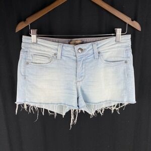 Paige Womens 27 (30") Light Wash‎ Cutoff Raw Hem Denim Jean Shorts Stretch Daisy